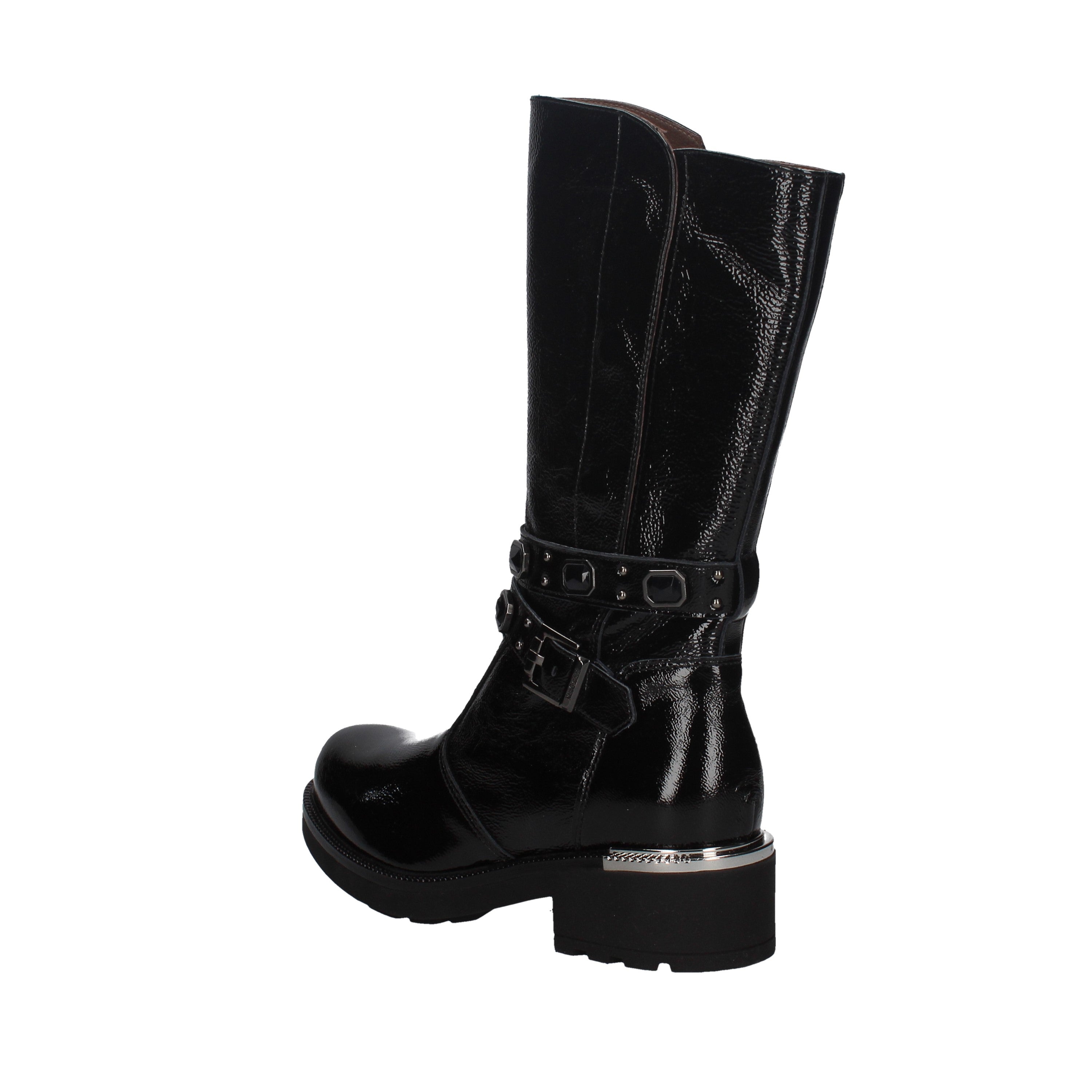 nero giardini stivale modello naplak nero con borchie i014225d