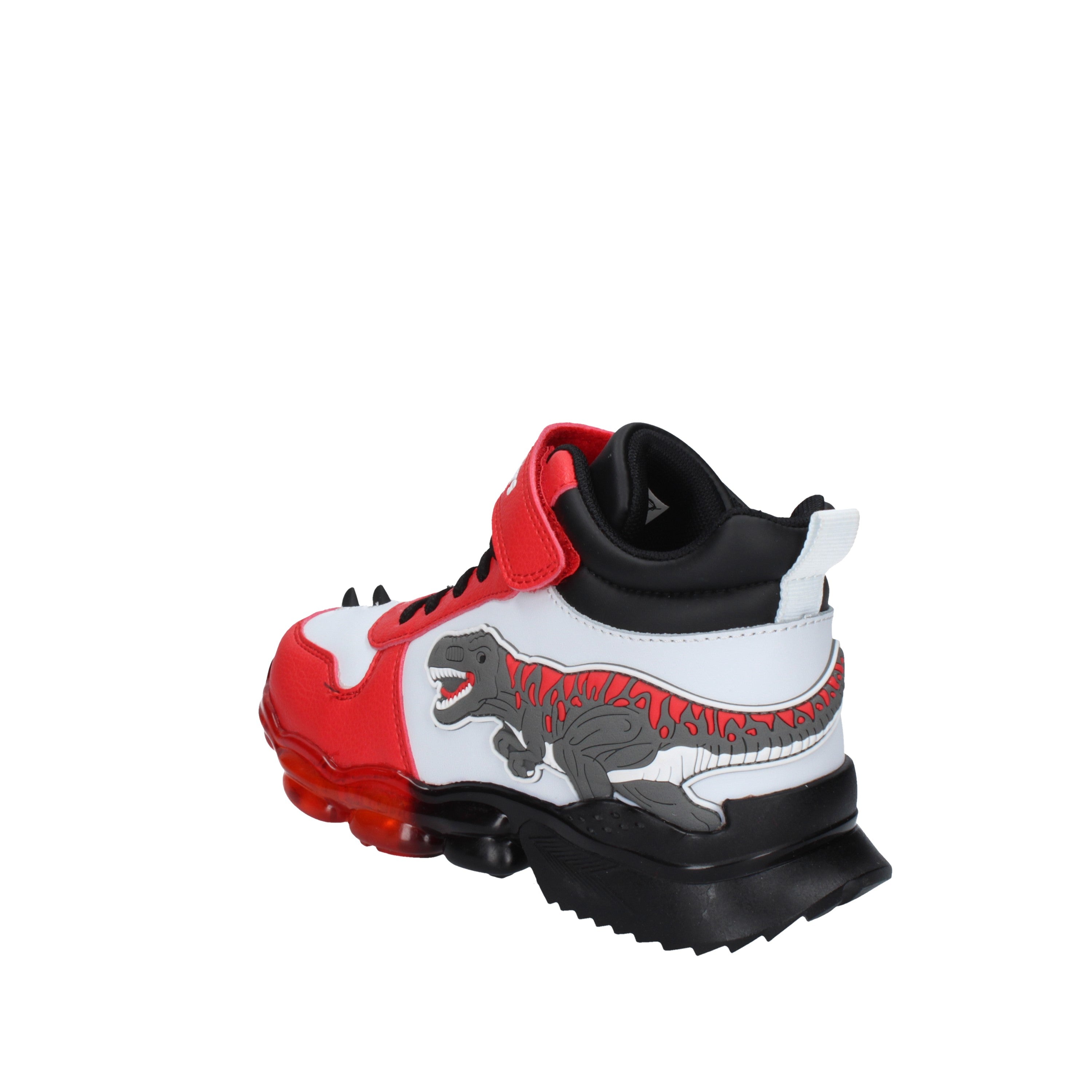 bull boys sneakers modello t-rex white/red dnal2201
