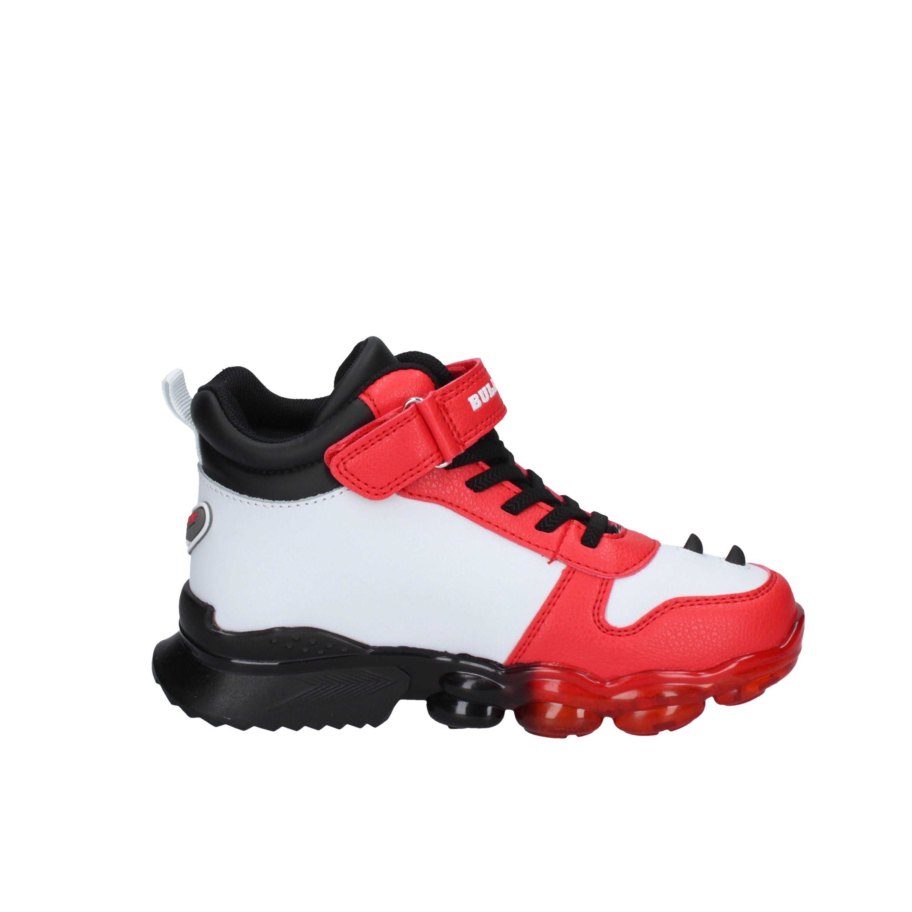 bull boys sneakers modello t-rex white/red dnal2201
