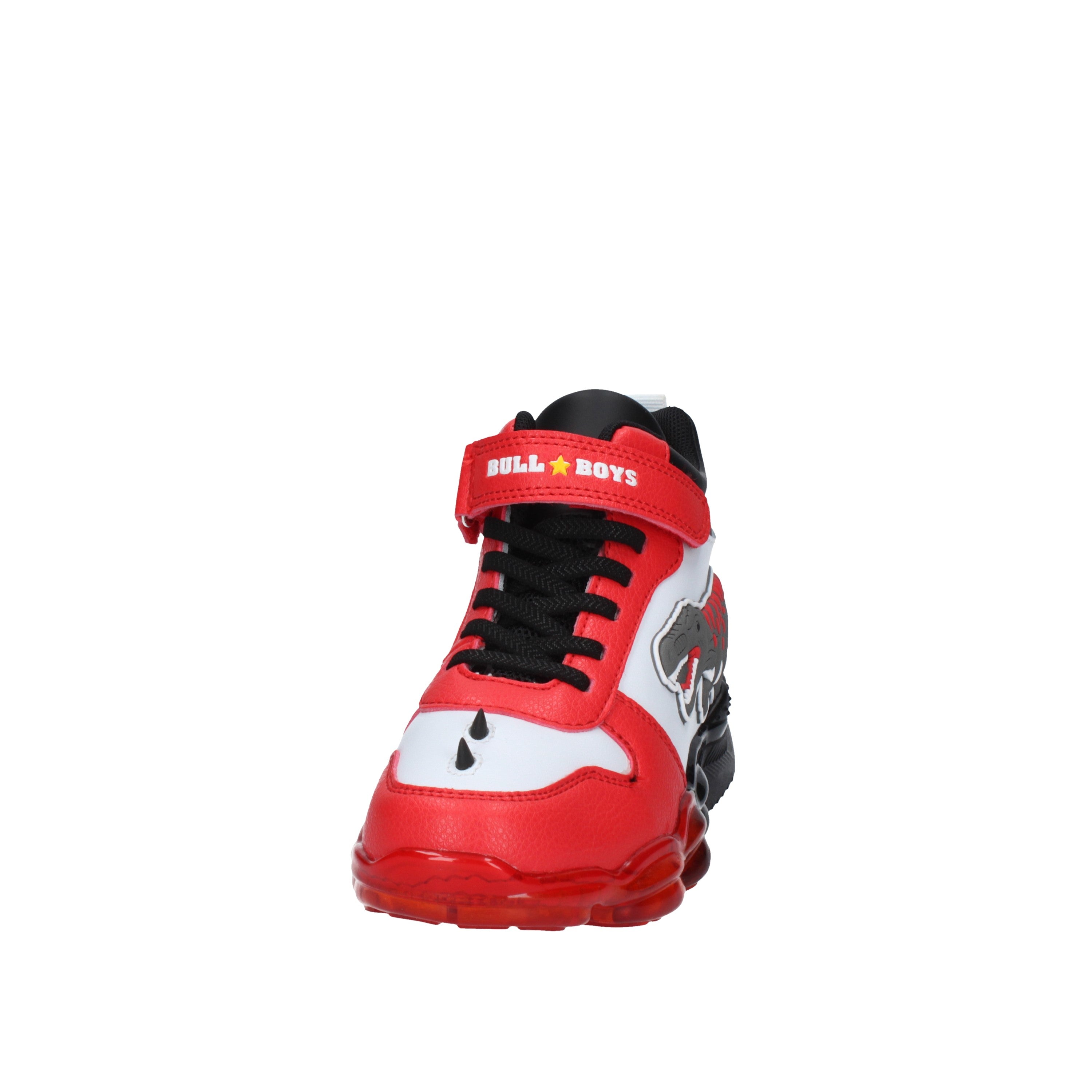 bull boys sneakers modello t-rex white/red dnal2201