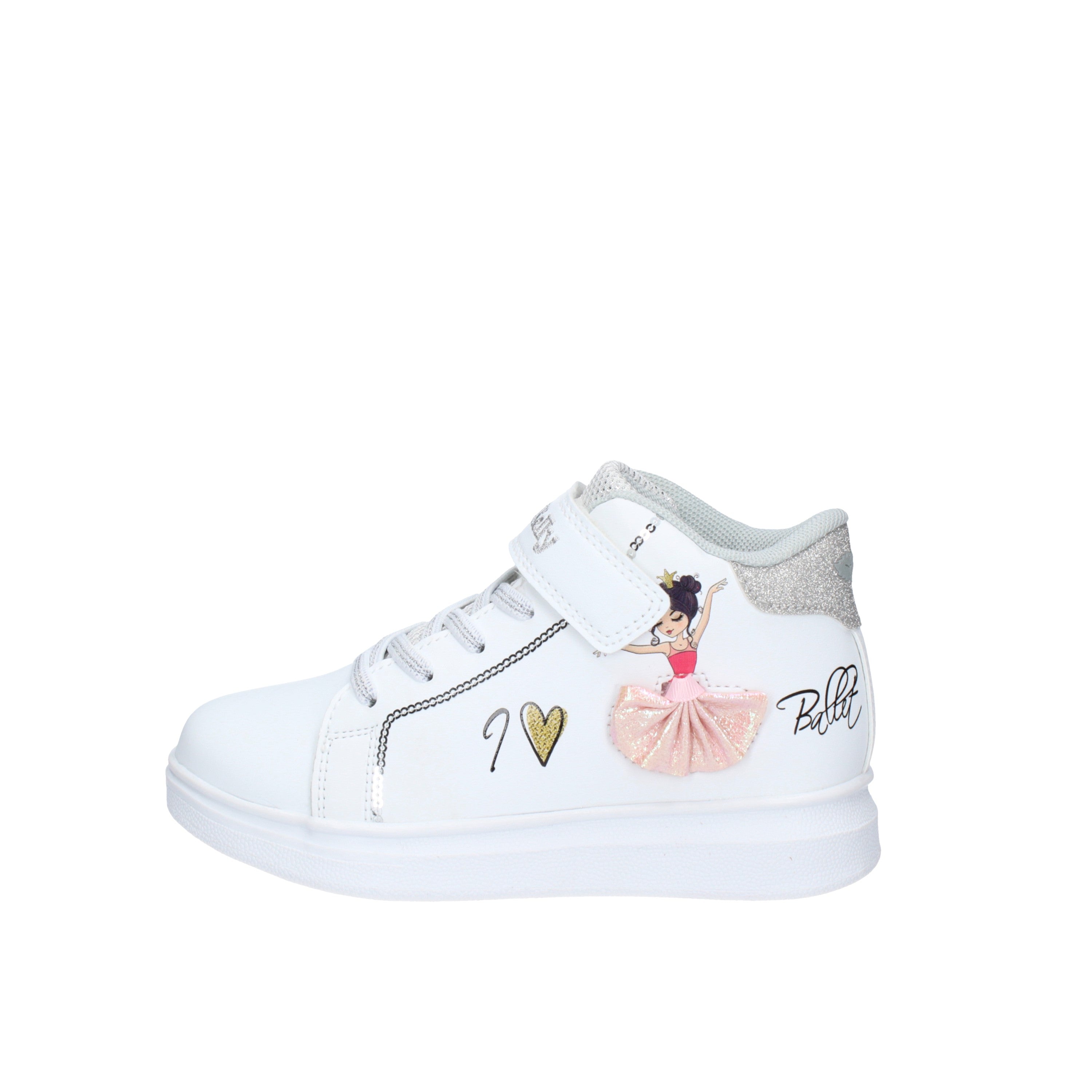 lelli kelly sneakers modello mille stelle bianco/argento lkaa2282