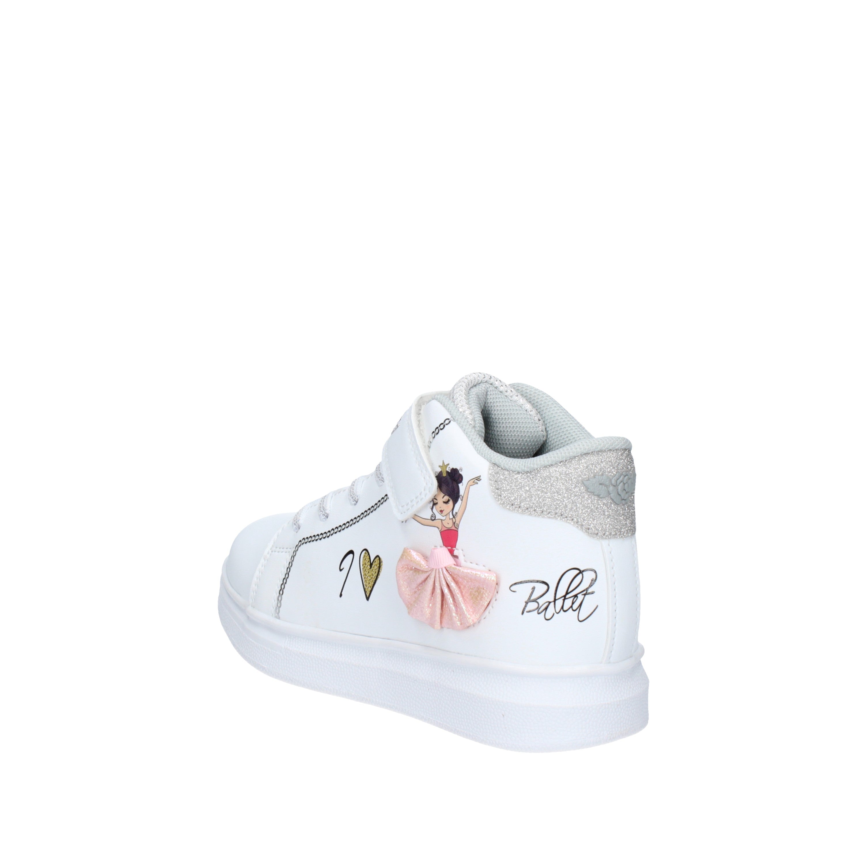 lelli kelly sneakers modello mille stelle bianco/argento lkaa2282