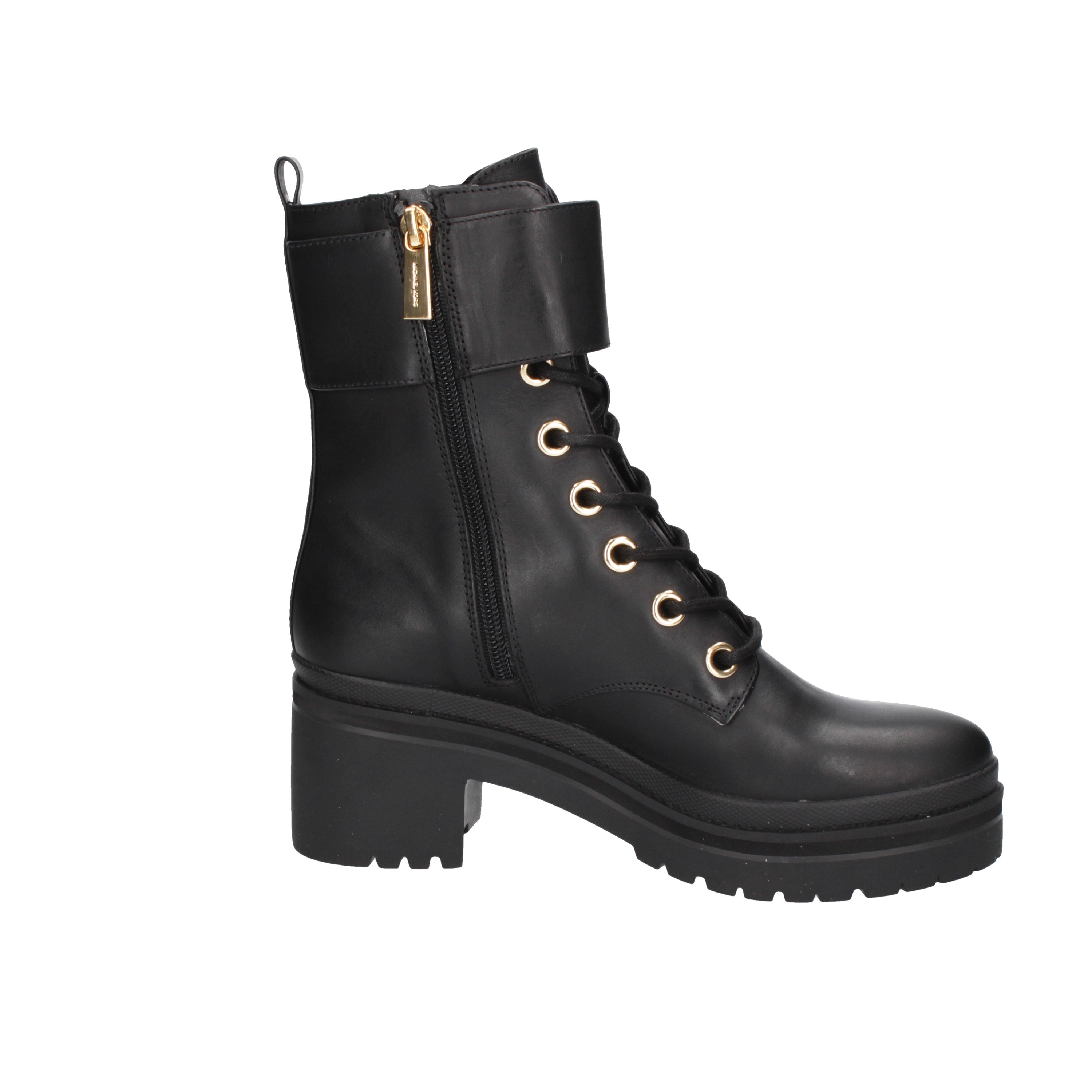 michael kors anfibio modello rory lug bootie leather black 40f2r0me6l