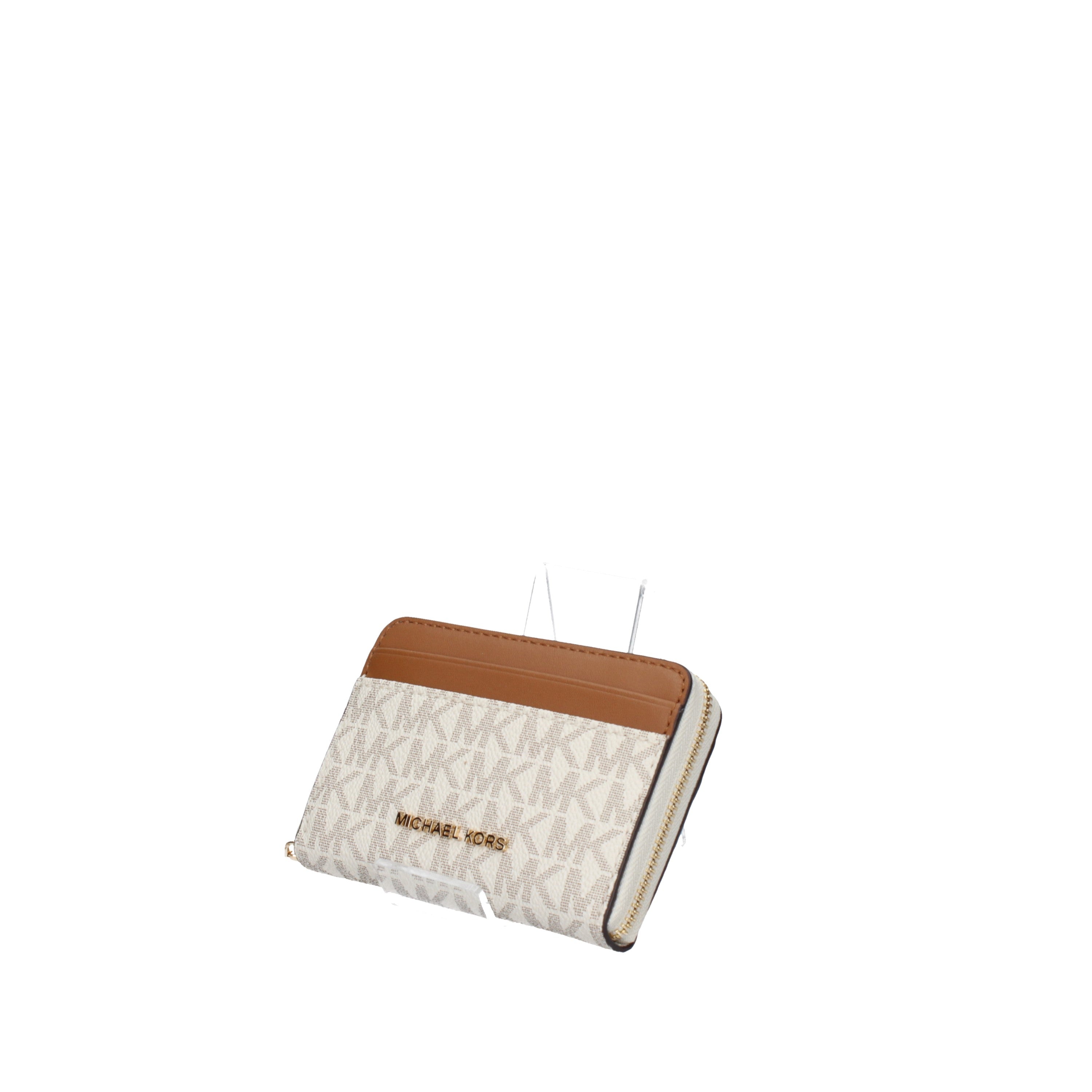 michael kors portafoglio Porta carte di credito zip-around Jet Set piccolo con logo 32t4gj6z5b