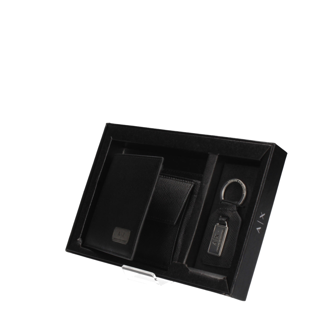 armani exchange box portafoglio e portachiavi 958487 cc843