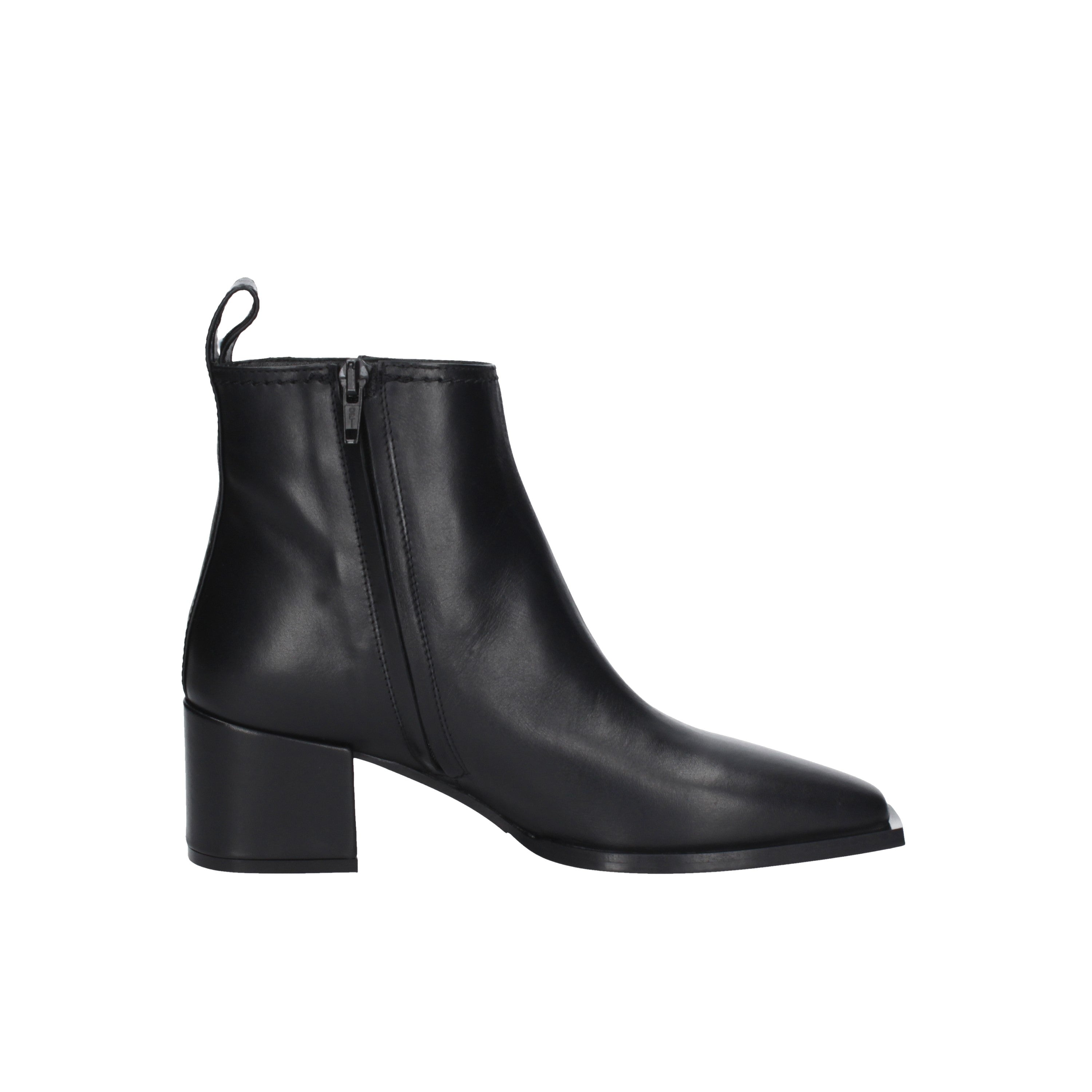 albano tronchetto in pelle nero 2759