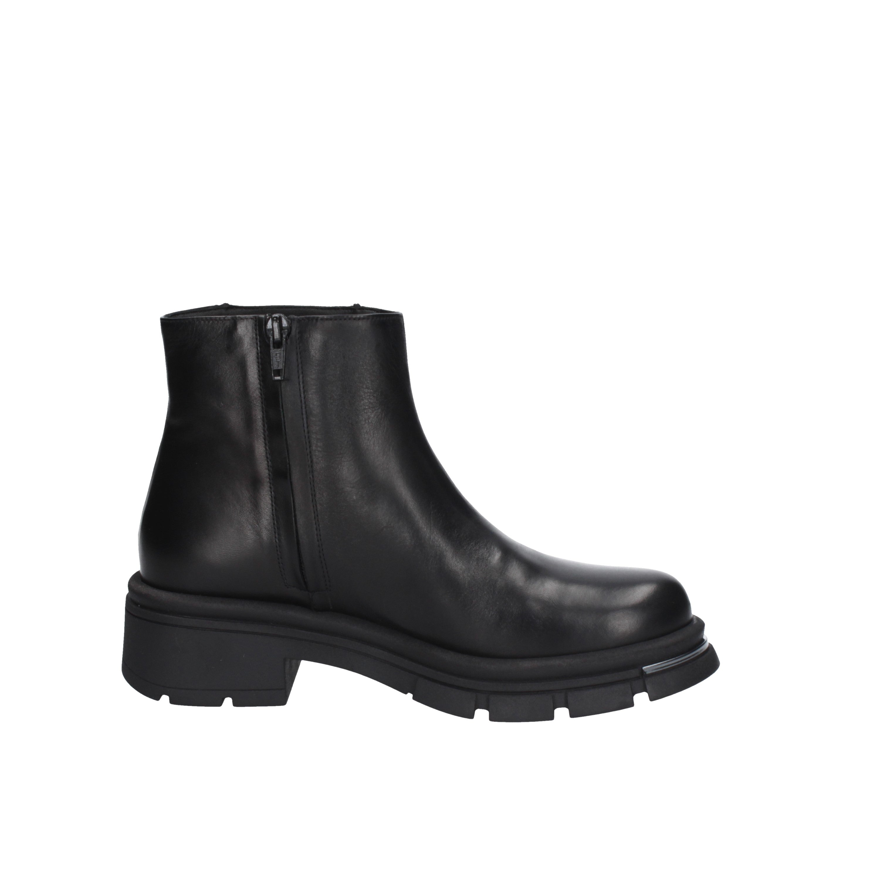 albano tronchetto in pelle nero 2801