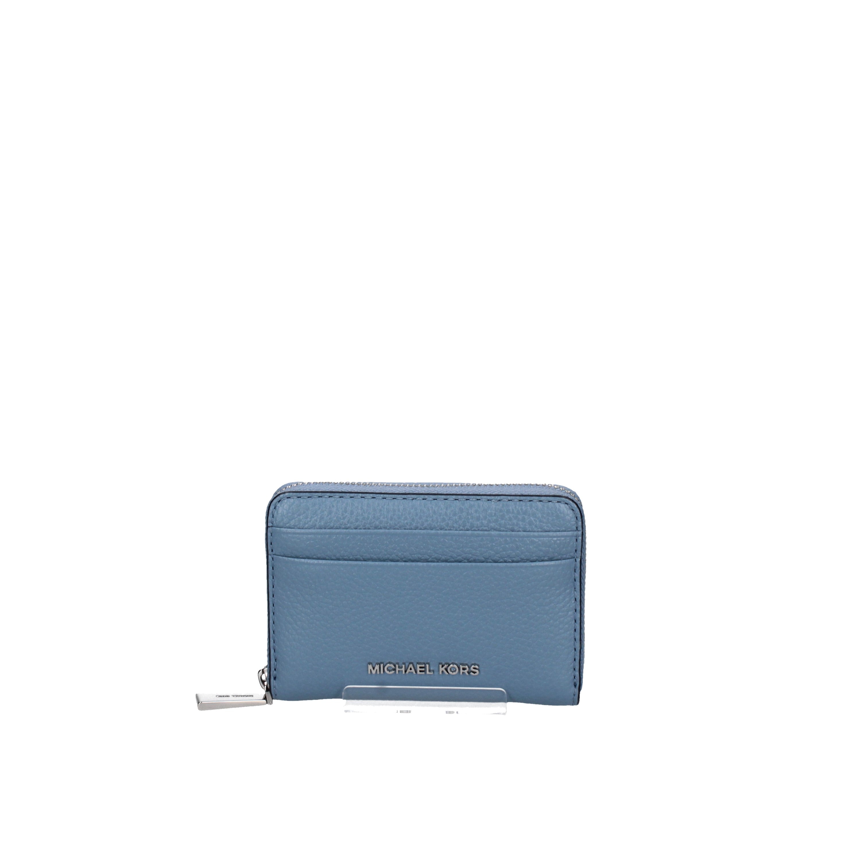 michael kors portafoglio Porta carte di credito zip-around Jet Set piccolo in pelle martellata 32t4sj6z5l