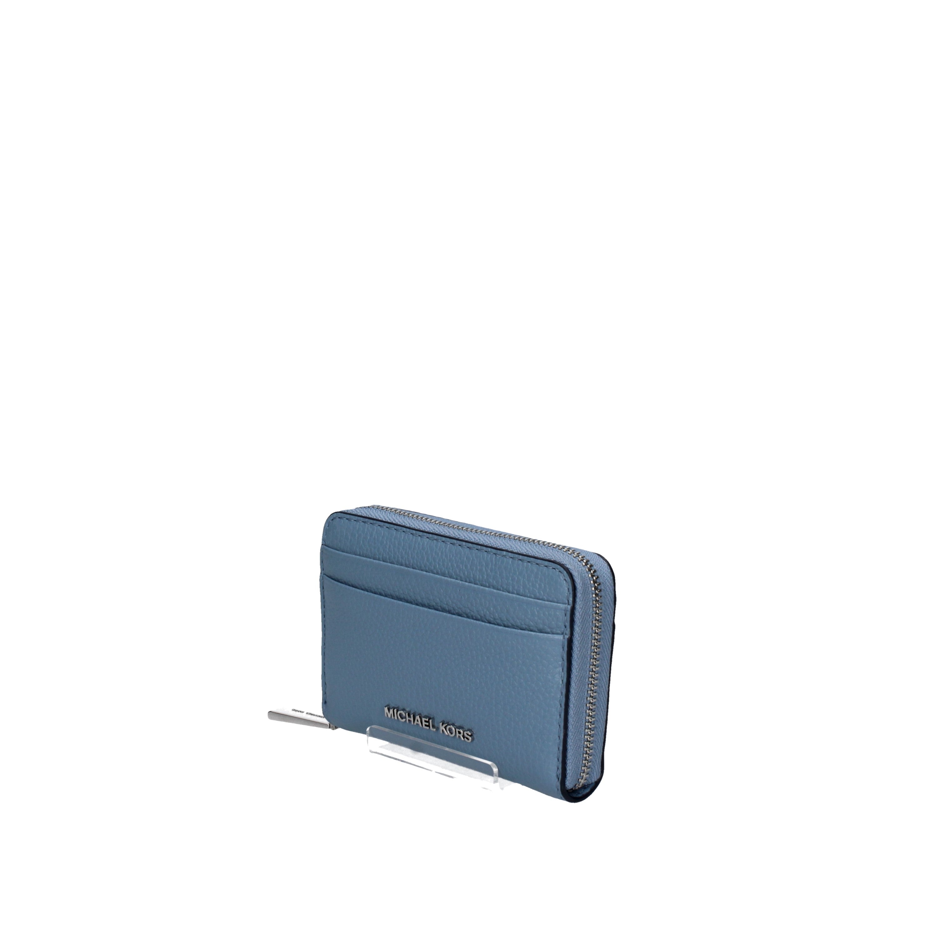 michael kors portafoglio Porta carte di credito zip-around Jet Set piccolo in pelle martellata 32t4sj6z5l