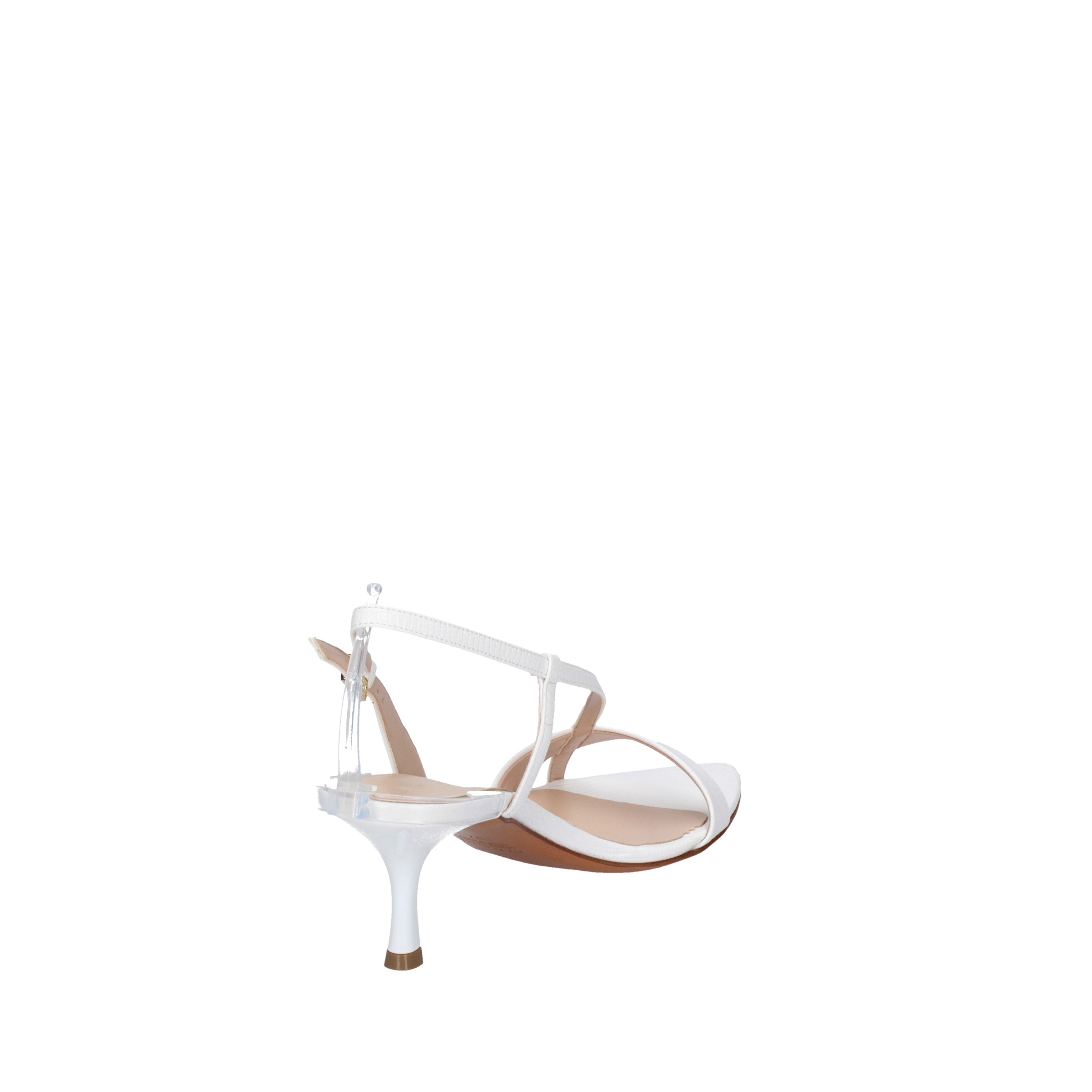 albano sandali bianco con tacco 5309