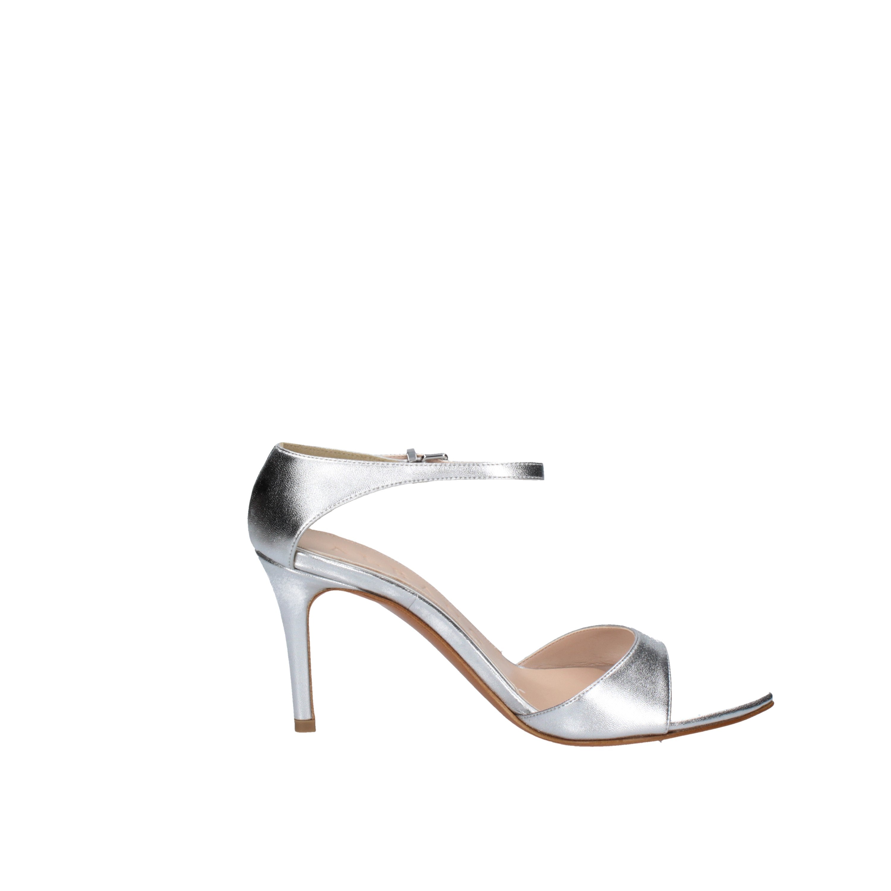 albano sandali argento con tacco 5301