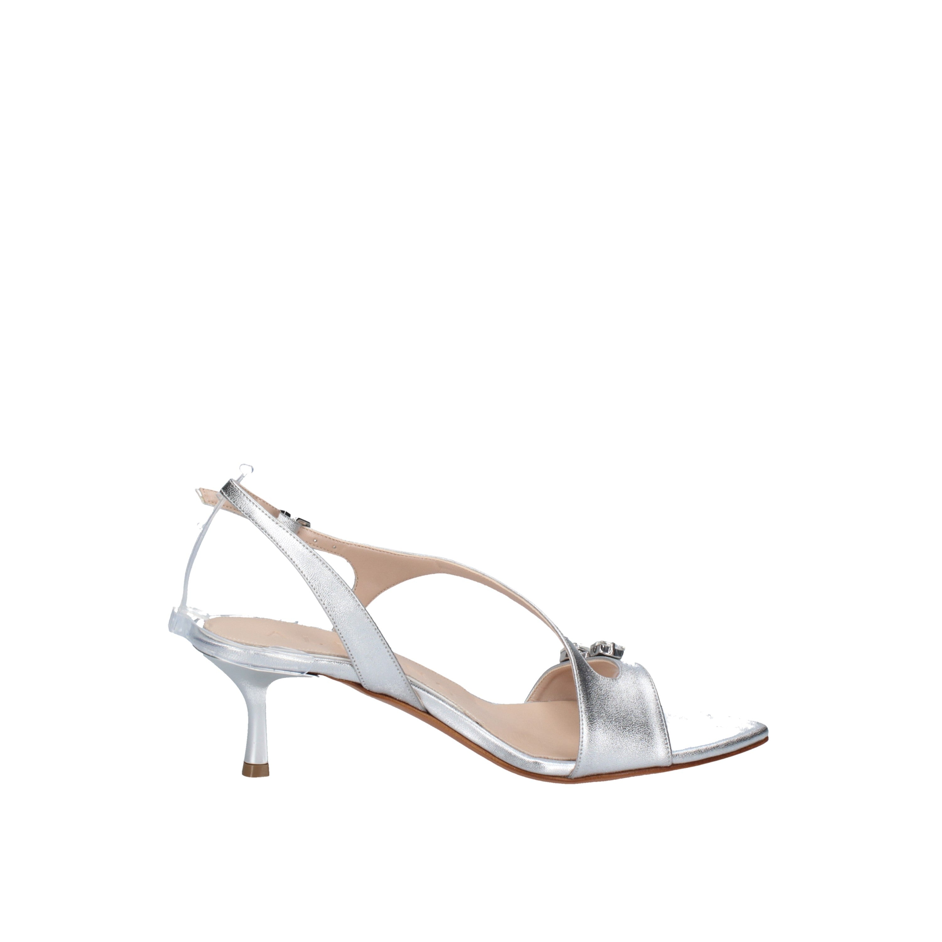 albano sandali argento con tacco 5331