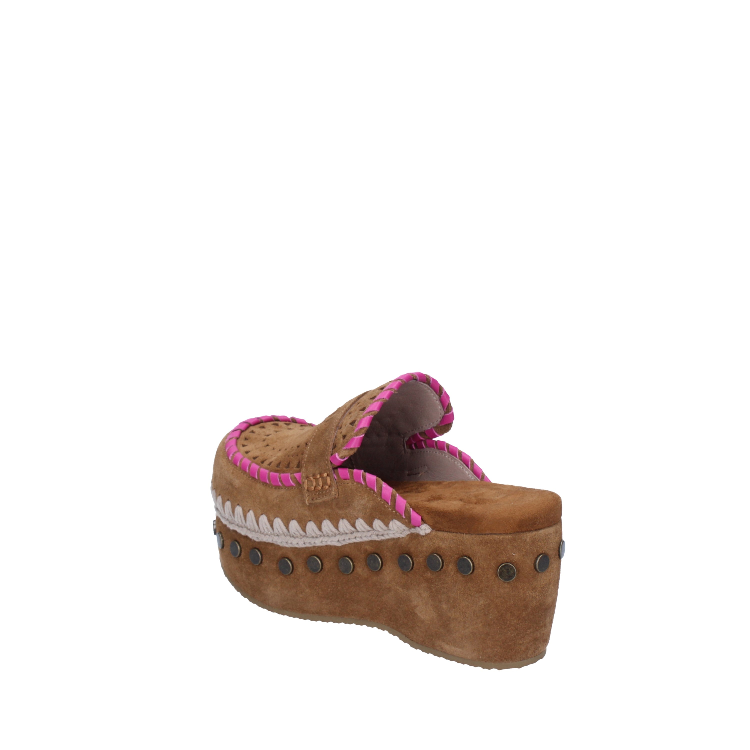 mou sandali Clog leather overstitch mu.sw611004a