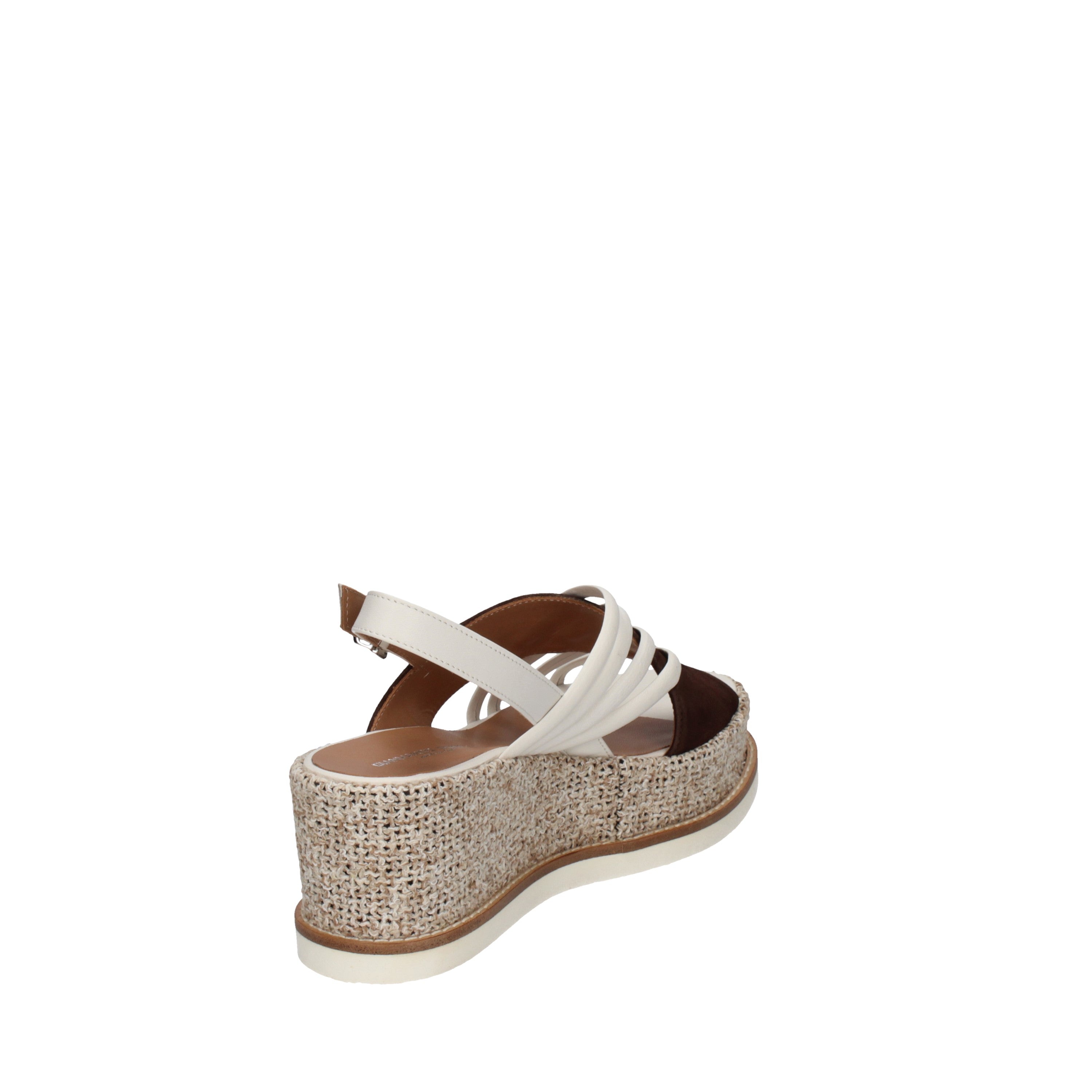 gianmarco sorelli sandali modello softy off white-camoscio moro 3027/jil/xlg