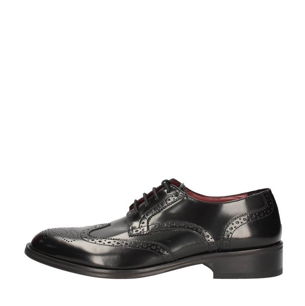 marini stringata spazzolato in stile inglese nero db01-ezf