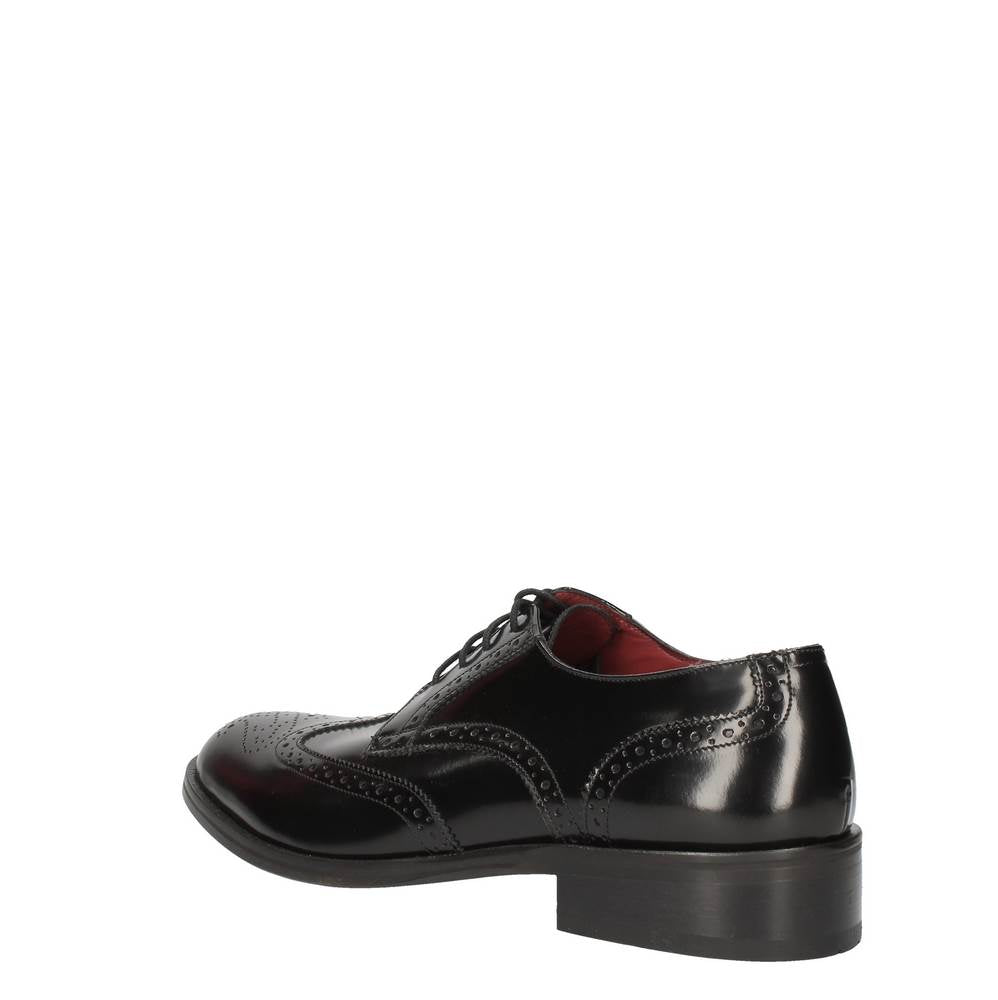 marini stringata spazzolato in stile inglese nero db01-ezf