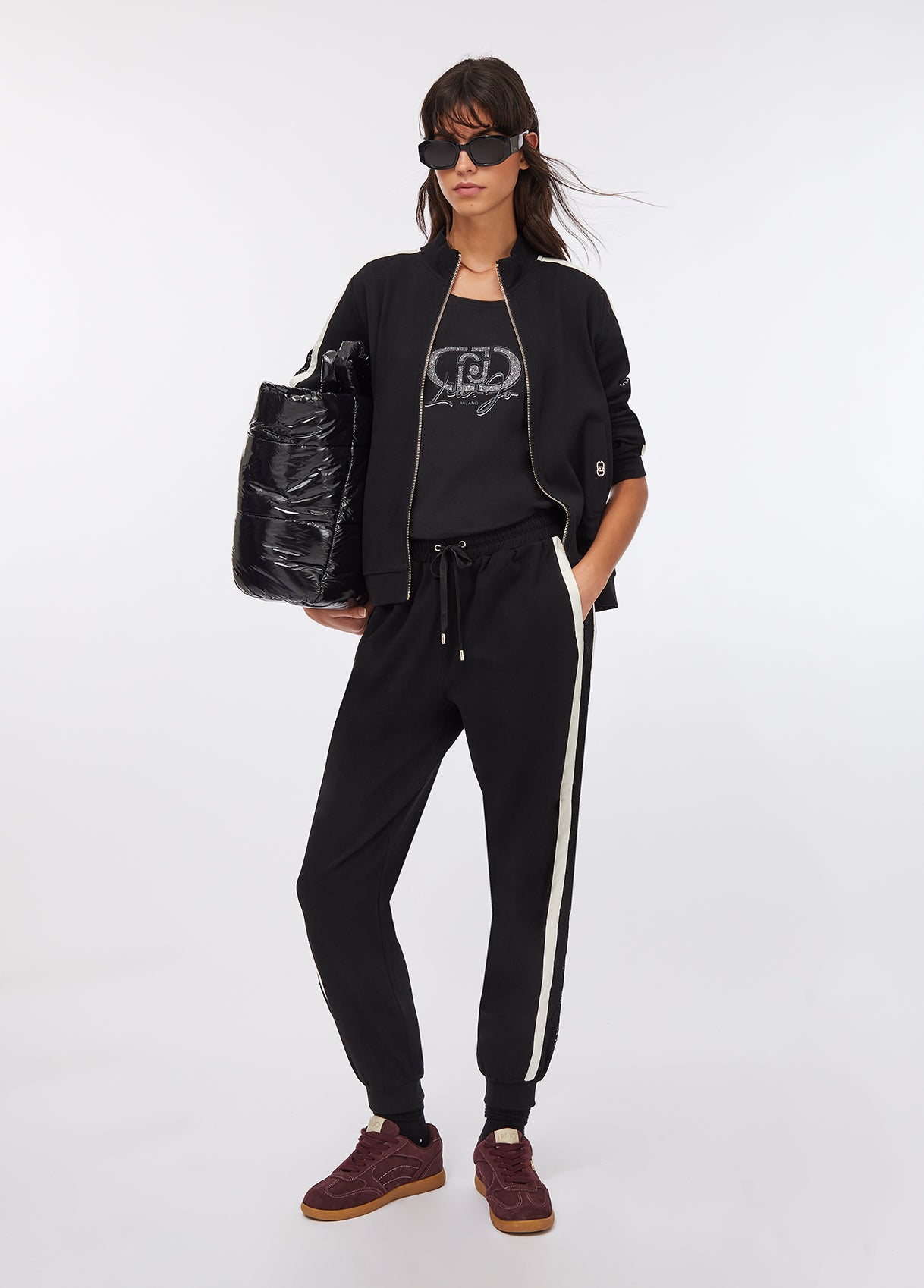 LIU JO abbigliamento TF5010J4523 NERO/BCO LATTE