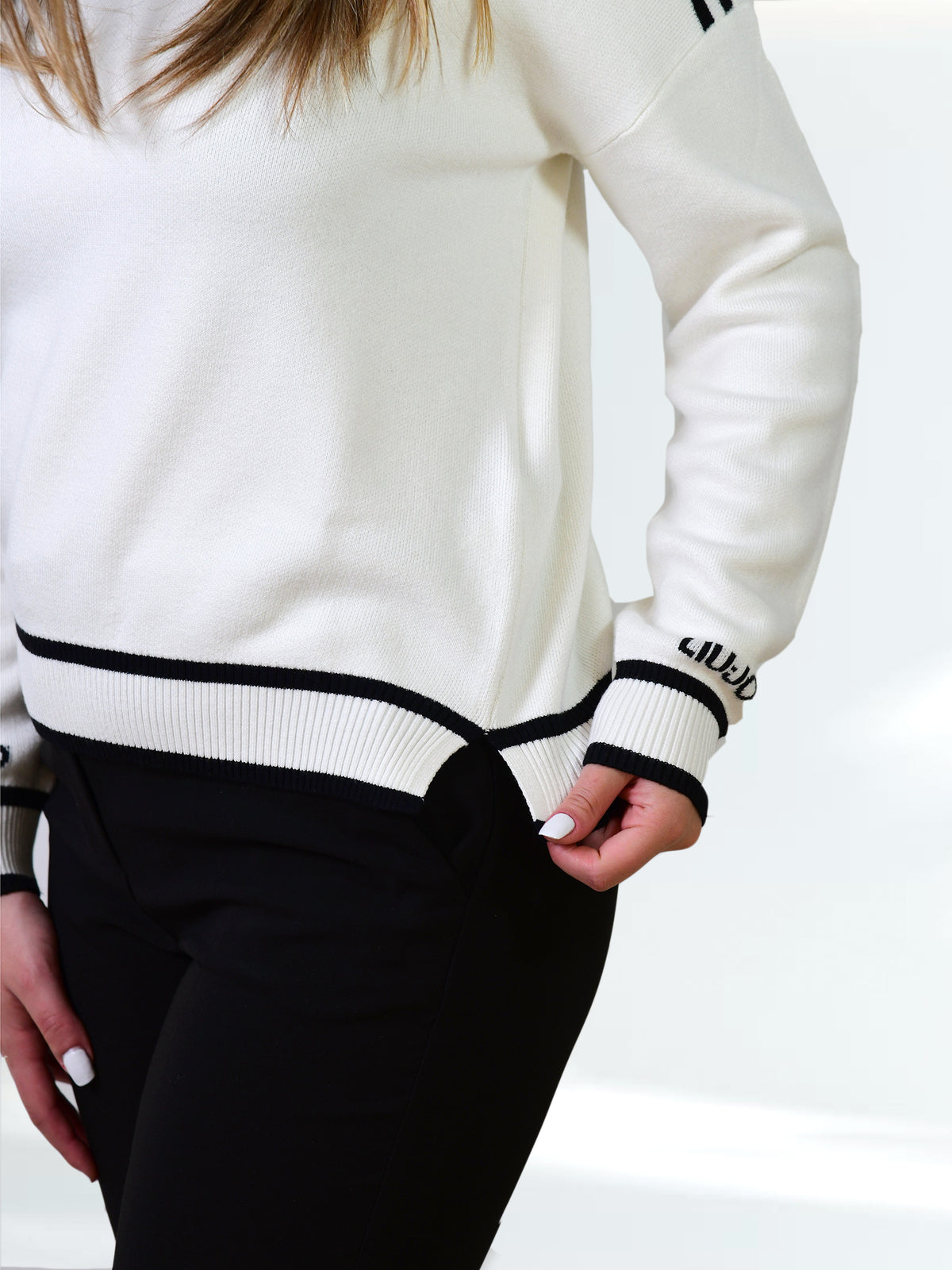 LIU JO abbigliamento TF5229MS59L NERO/B.CO