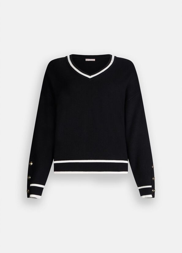 LIU JO abbigliamento TF5229MS59L NERO/B.CO