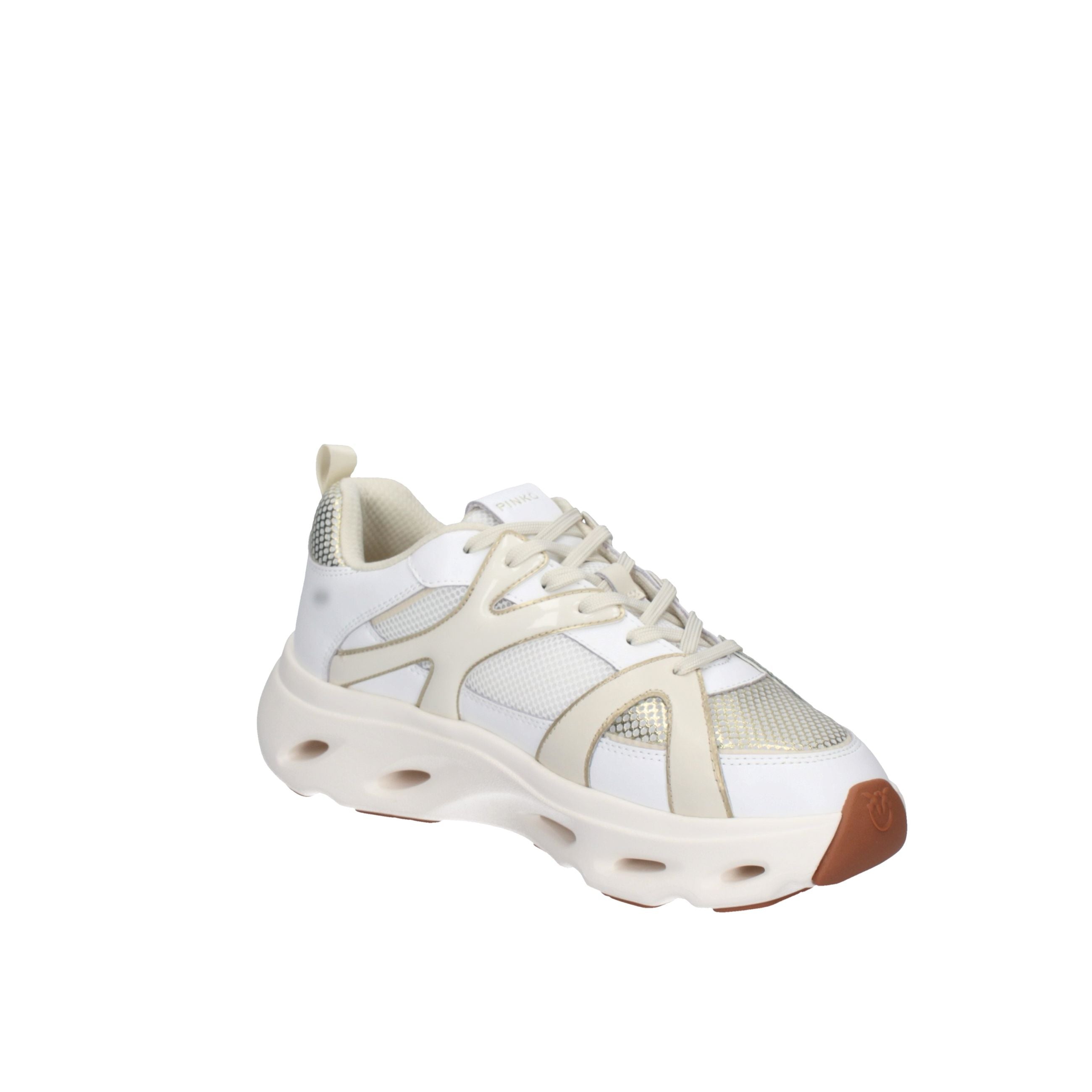 PINKO SNEAKERS SS0127E036-ZHC WHITE/LIGHT GOLD