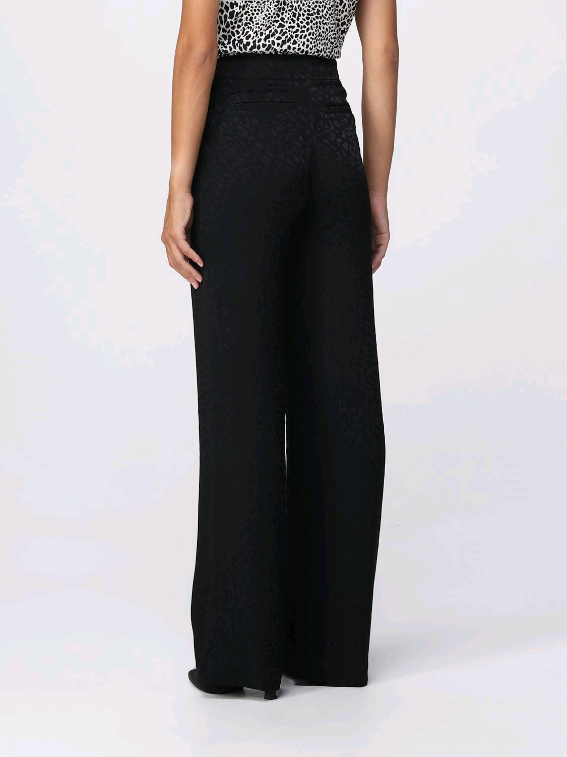 michael kors pantaloni con chiusura asimmetrica mu230bu5q3