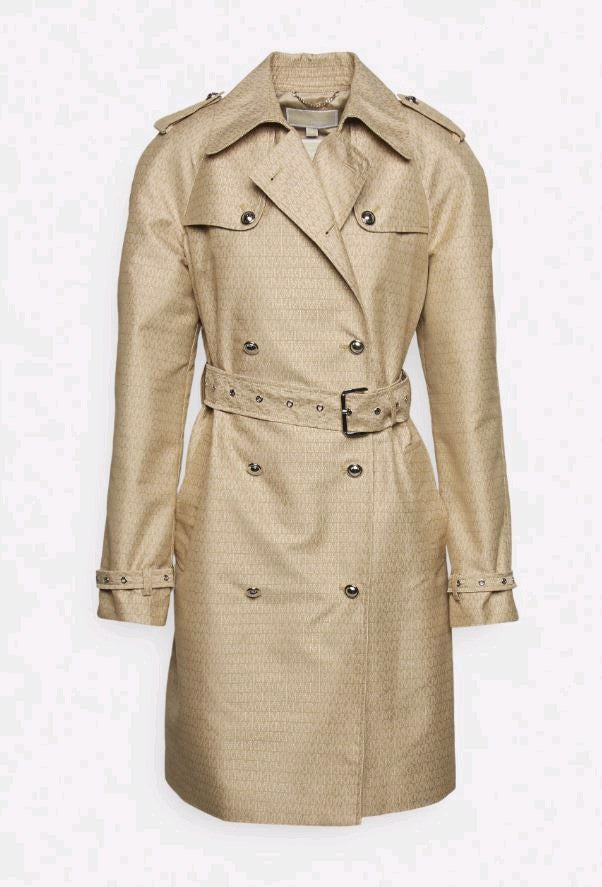 michael kors trench giornaliero elegante sabbia  mr3209dz0