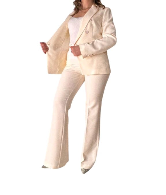 kocca Tailleur giacca doppiopetto e pantaloni a sigaretta bijal