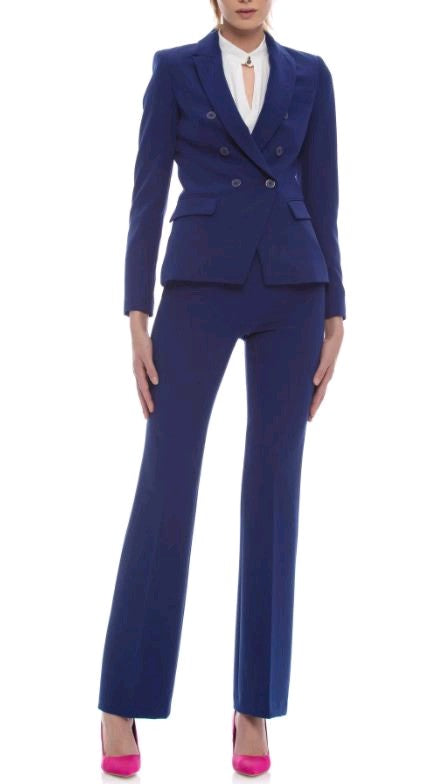 kocca tailleur giacca doppiopetto e pantaloni a sigaretta bijal