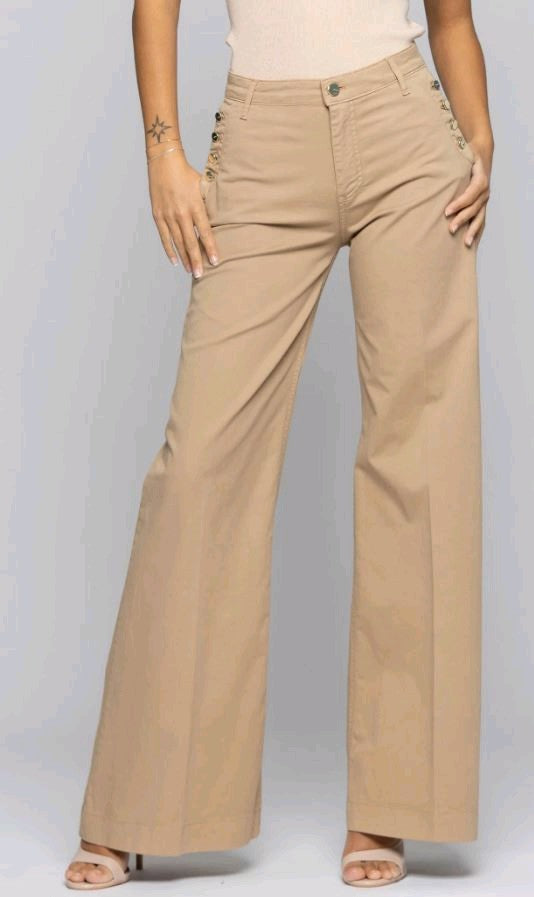 kocca pantaloni in cotone wide leg rooney