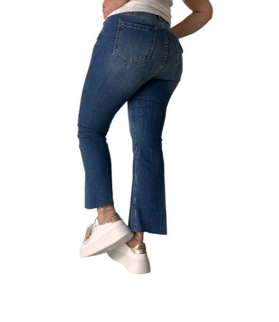 kocca pantaloni KICK FLARE CON BOTTONI dalevi