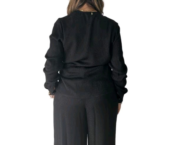 kocca blusa camicetta svasata blanche