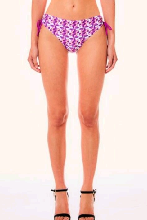 liu jo costume Slip da bagno fucsia stampa geometrica va4093j6448