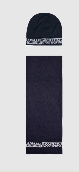 armani exchange set sciarpa e cappello xm000337 af12274