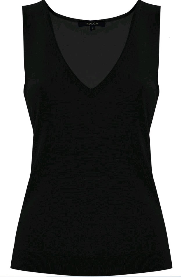 kocca blusa Canotta in Maglia con Scollo a V janne