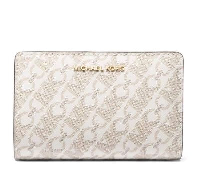 michael kors portafoglio medio in pelle martellata 32r4g8ed6b