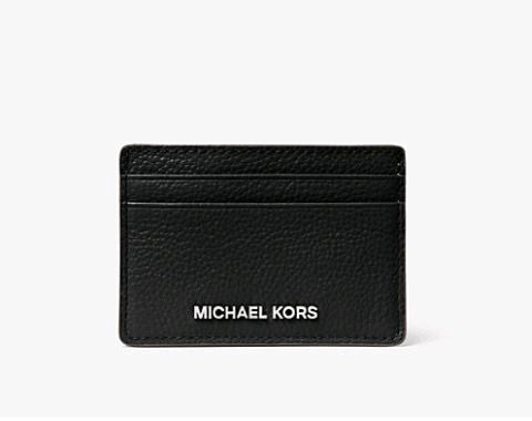 michael kors portafoglio Porta carte di credito in pelle martellata 32f8sf6d1l