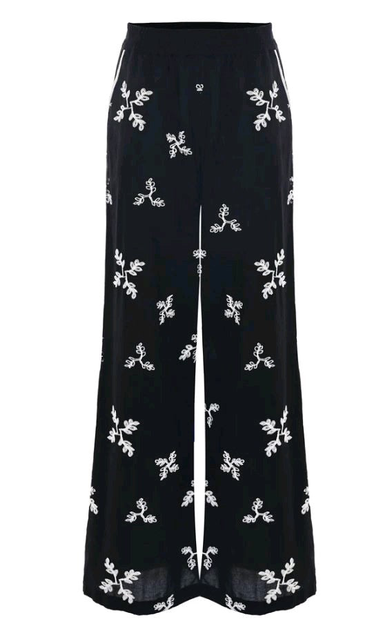 kocca pantaloni A PALAZZO FANTASIA hadewin