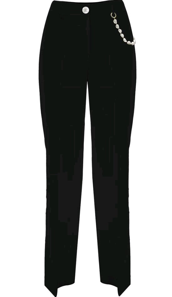 kocca pantaloni CON DETTAGLIO PERLE delmare