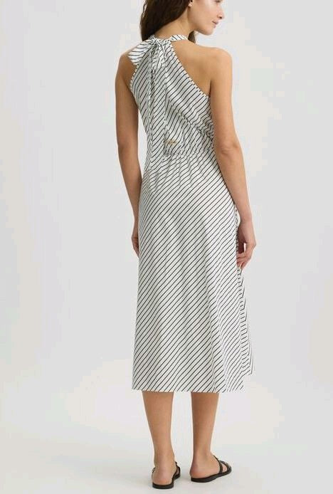 liu jo vestitino in popeline rigato va5081ts947