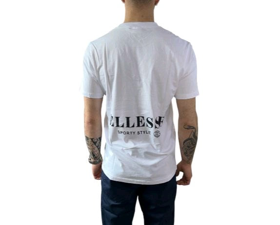 ellesse t-shirt maniche corte bianco ehm204s25