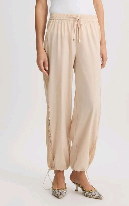 liu jo pantaloni con inserto in rete ta5074t2900