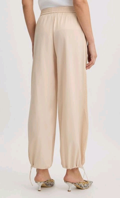 liu jo pantaloni con inserto in rete ta5074t2900