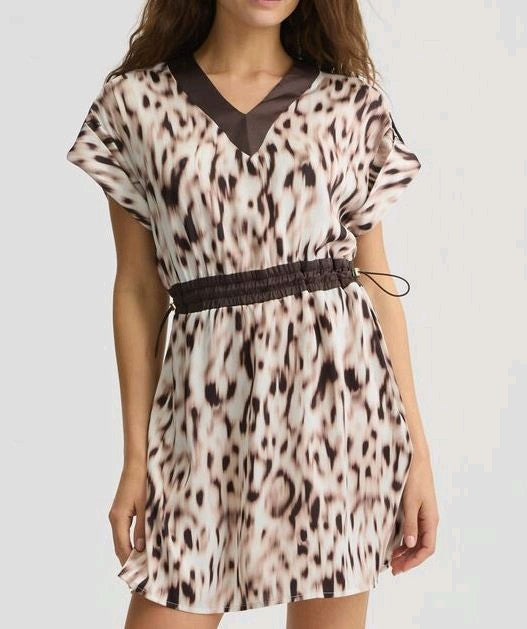 liu jo vestitino Abito in raso stampato ta5194ts964