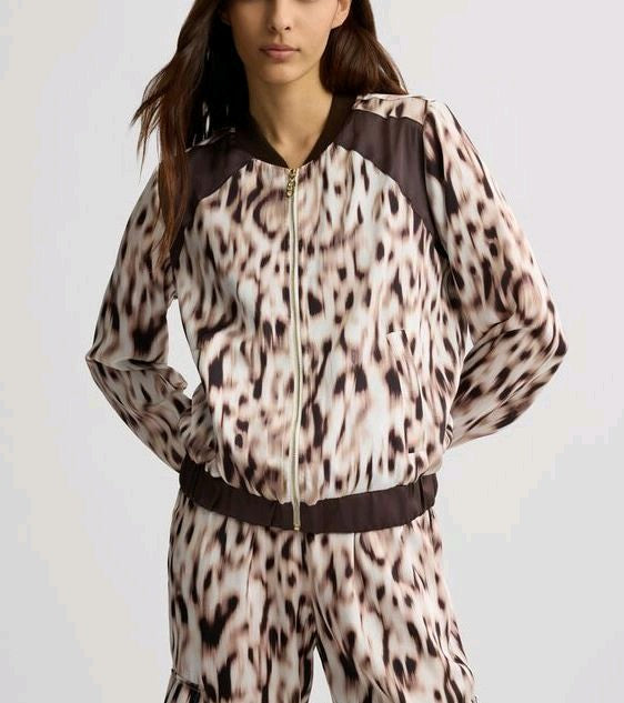 liu jo giacca  Bomber in raso stampato ta5197ts964