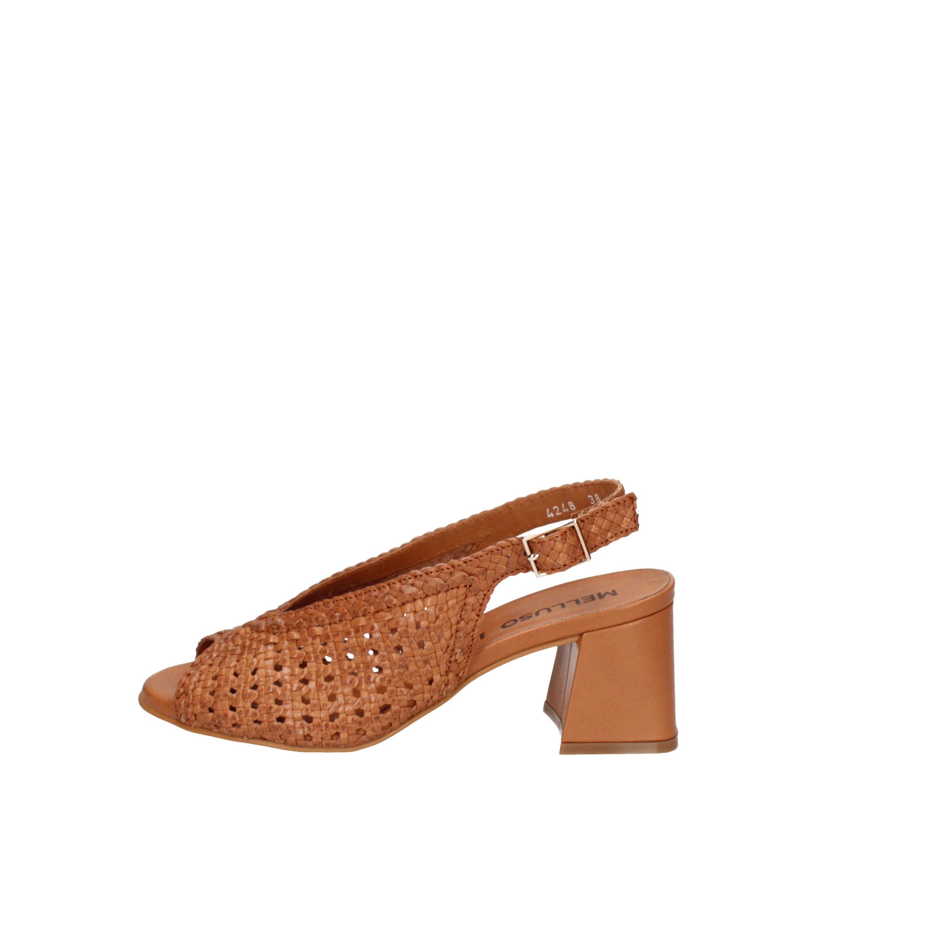 melluso sandali pelle intrecciata n658
