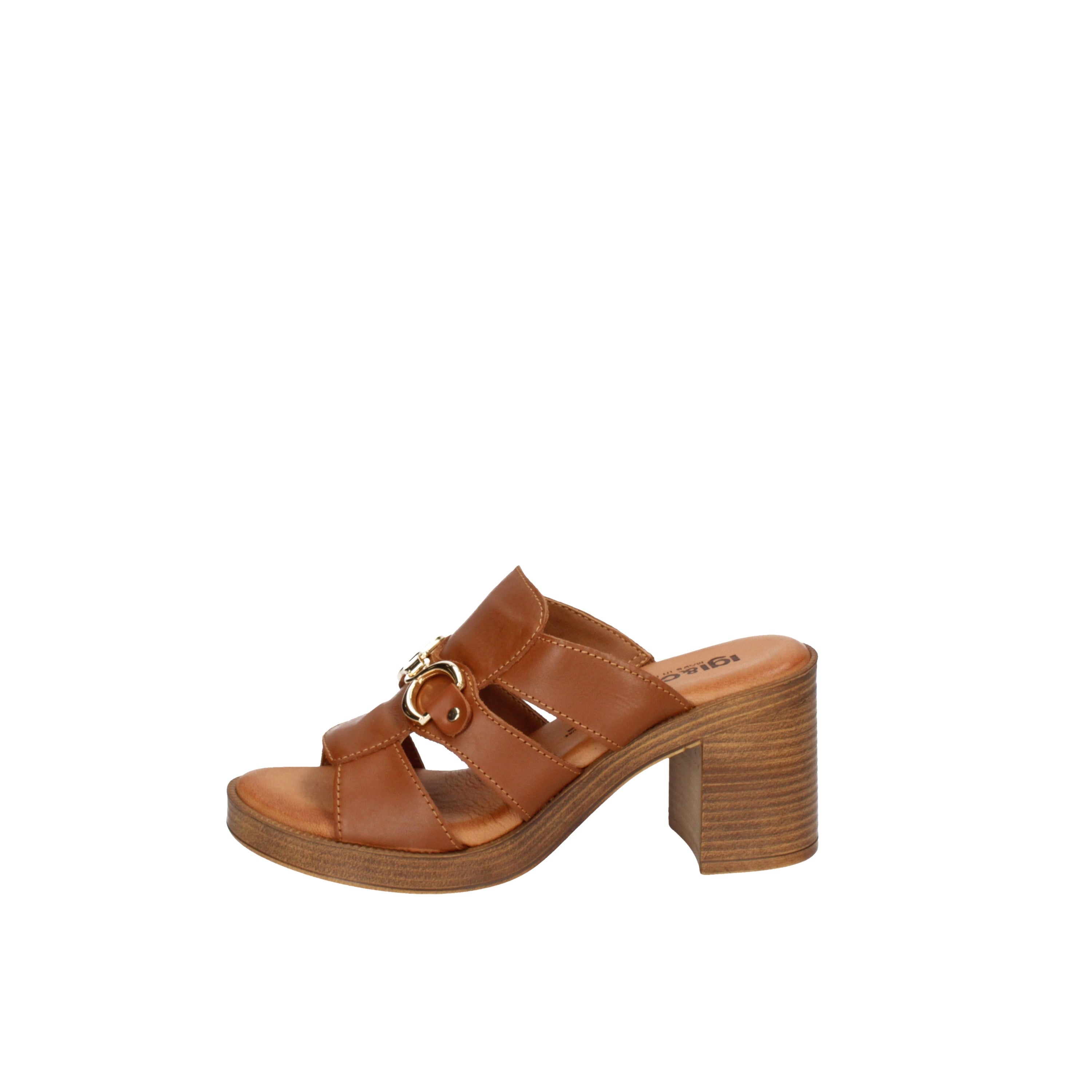 igi&co Sandali con tacco da donna marrone 76924/11
