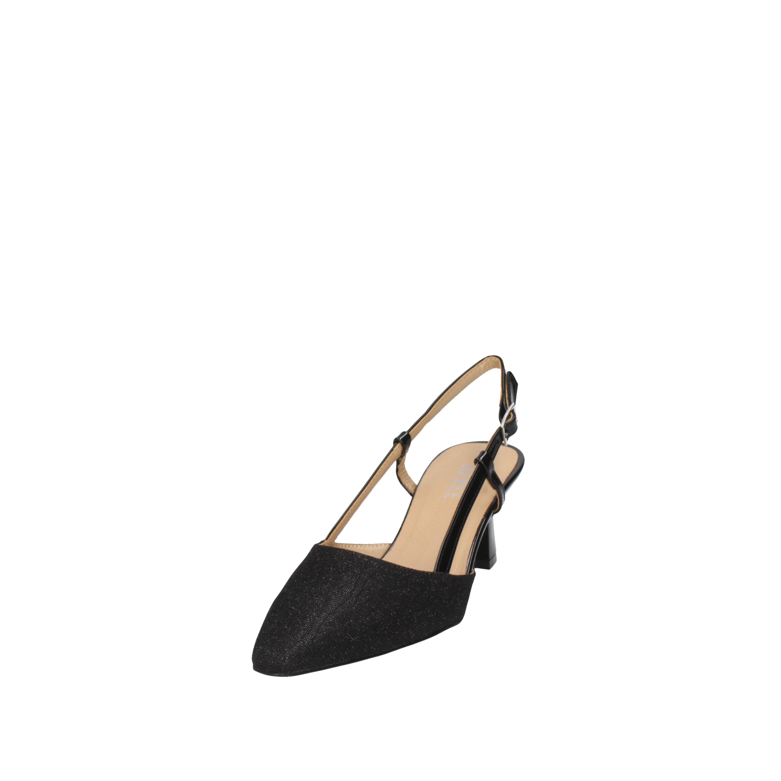 soirée decollete' in lurex nero 28231