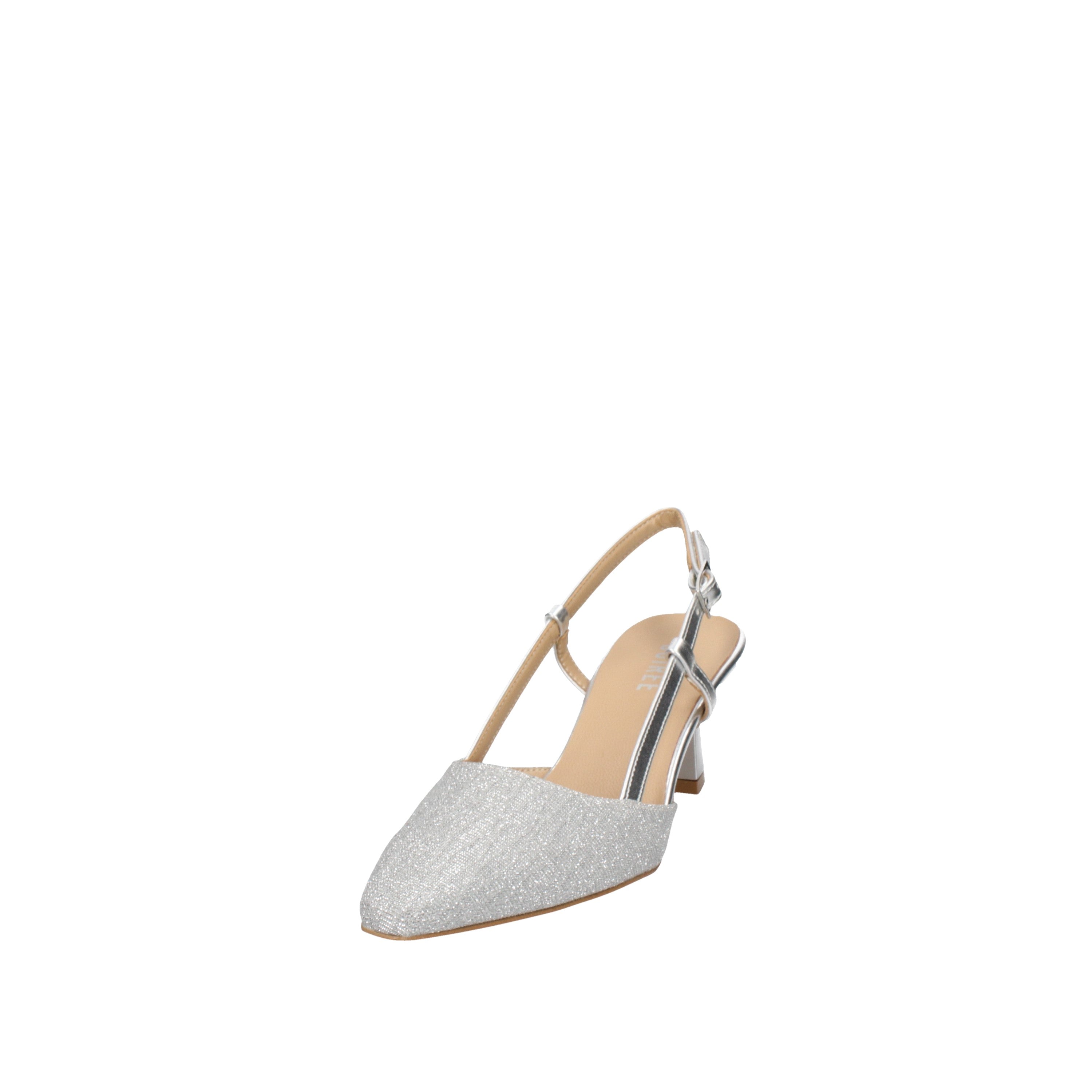 soirée decollete' in lurex argento 28231