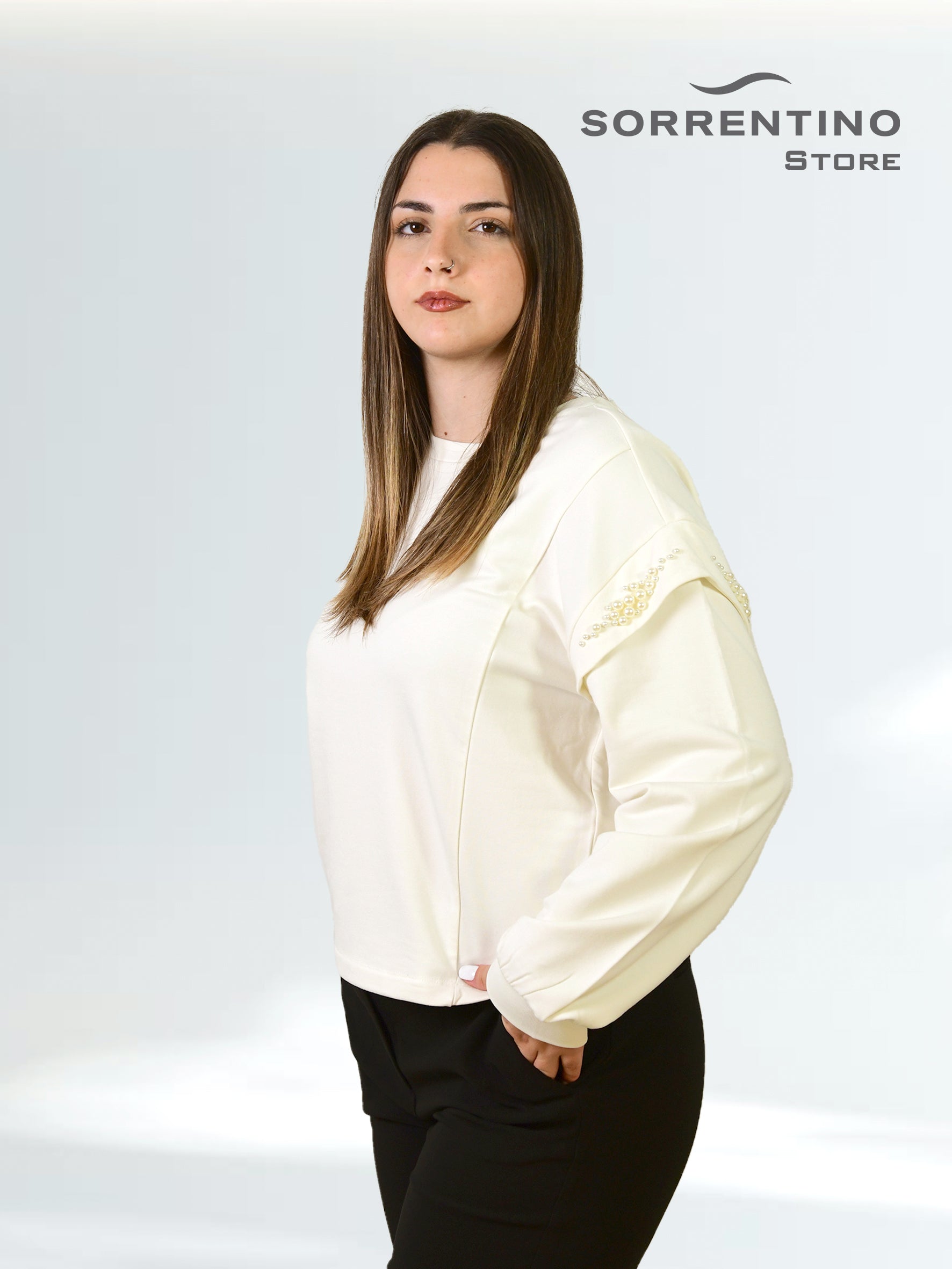 LIU JO abbigliamento TF5153FS576 B.CO LATTE