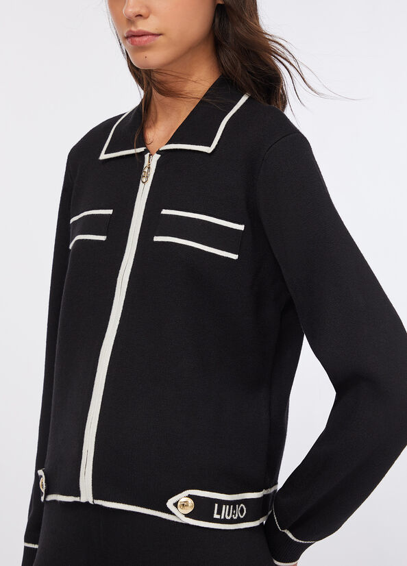 LIU JO abbigliamento TF5250MS59L NERO/BIANCO